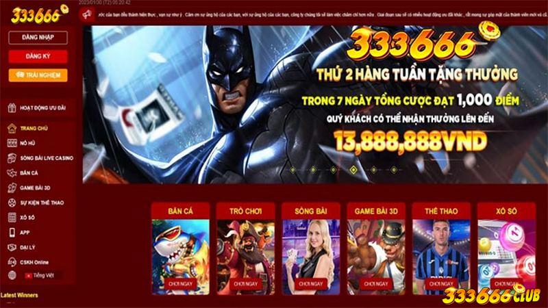 Tựa trò chơi 333666 lô đề xổ số có sức hút lớn tại nhà cái 333666